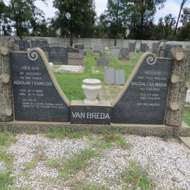 BREDA Adriaan Francois, van 1886-1958 &amp; Magdalena Maria GRIESSEL 1895-1978