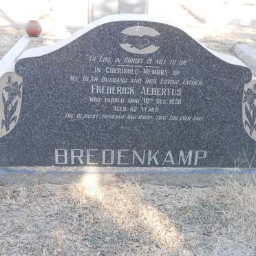 BREDENKAMP Frederick Albertus -1950 :: VERWEY Julia 1902-19?7