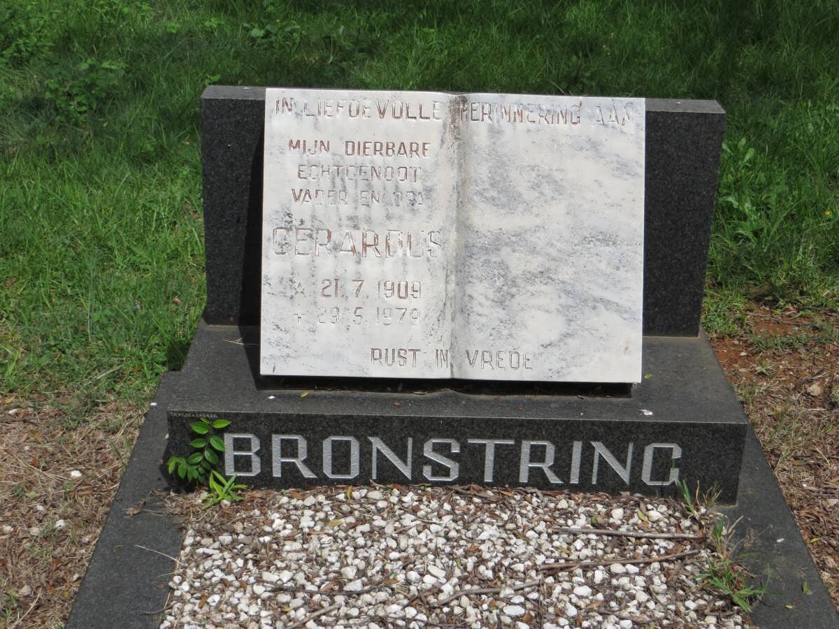 BRONSTRING Gerardus 1909-1979
