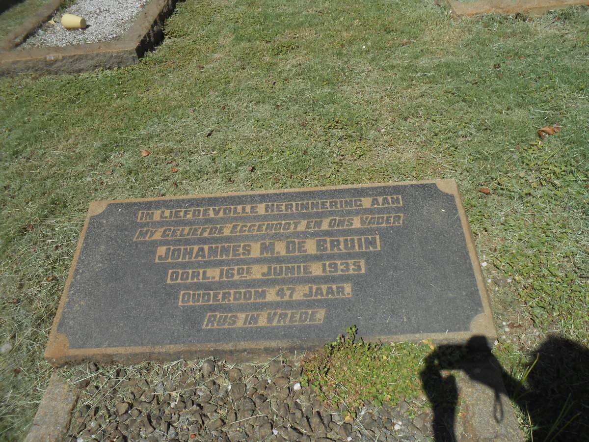 BRUIN Johannes M. , de -1935