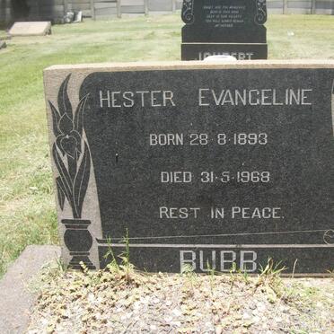 BUBB Hester Evangeline 1893-1968