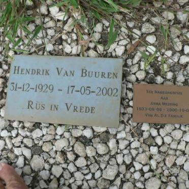BUUREN Hendrik, van 1929-2002 :: MEIRING Anna 1933-2000