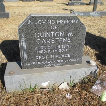 CARSTENS Quinton W. 1976-2001