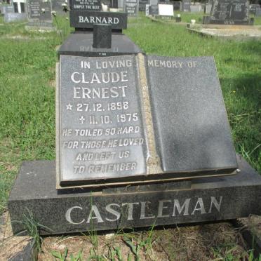 CASTLEMAN Claude Ernest 1898-1975