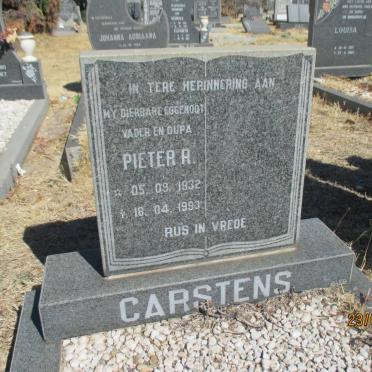 CARSTENS Pieter R. 1932-1993
