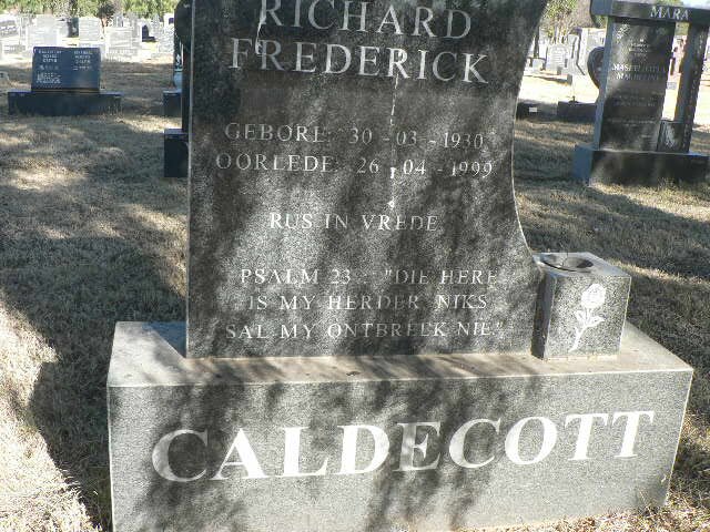 CALDECOTT Richard Frederick 1930-1999