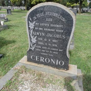 CERONIO Alwyn Jacobus 1903-1975