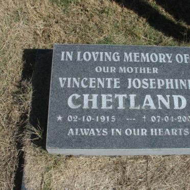 CHETLAND Vincente Josephine 1915-2000