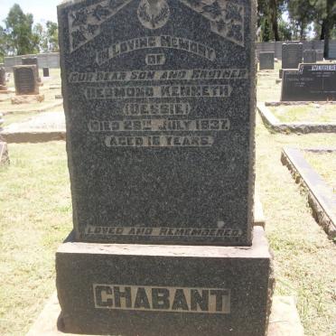 CHABANT Desmond Kenneth -1937