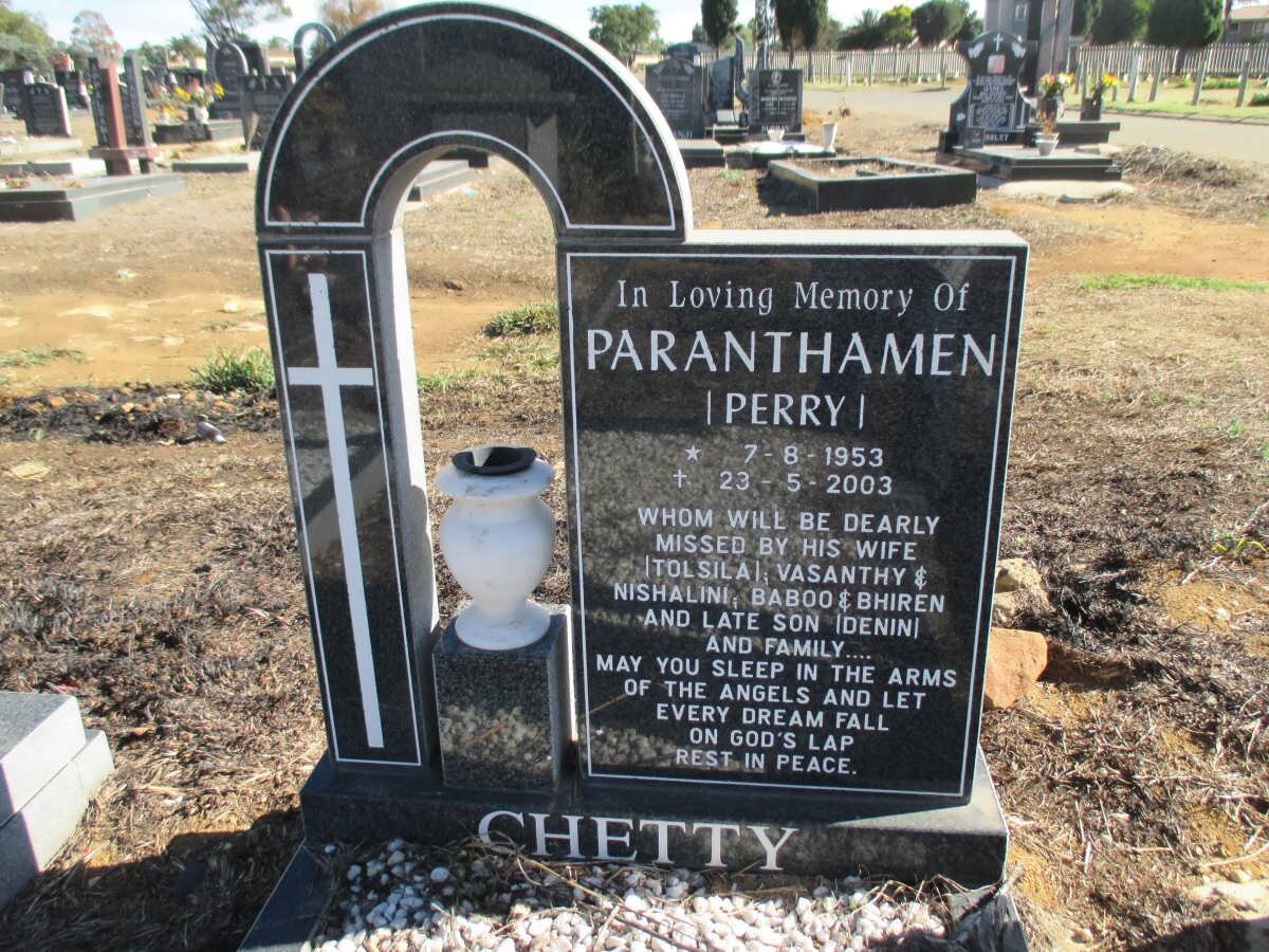 CHETTY Paranthamen 1953-2003