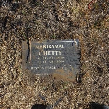 CHETTY Manikamal 1940-2006