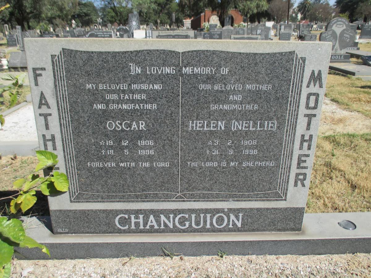 CHANGUION Oscar 1906-1996 &amp; Helen 1908-1998
