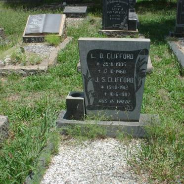 CLIFFORD L.D.  1905-1960 &amp; J.S. 1912-1987