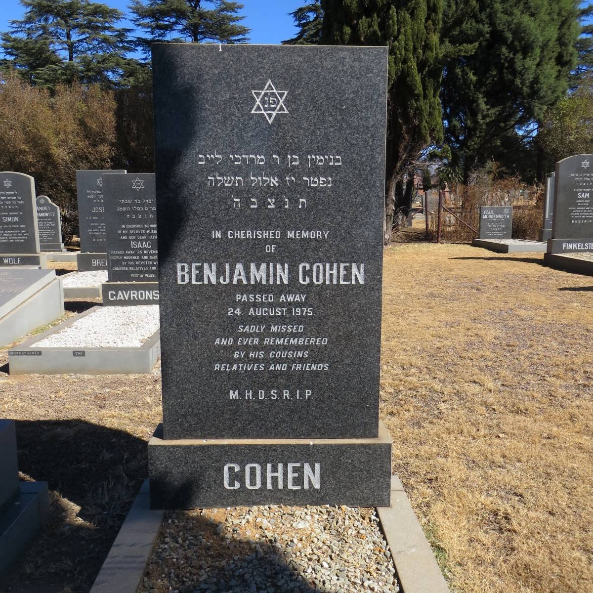 COHEN Benjamin -1975