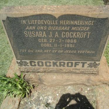 COCKROFT Susara J.A. 1886-1951
