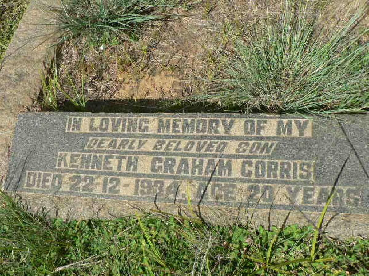 CORRIS Kenneth Graham -1934