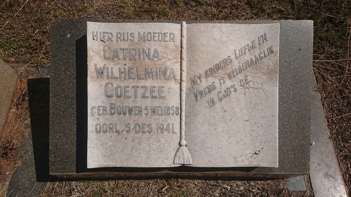 COETZEE Catrina Wilhelmina nee BOUWER 1858-1941