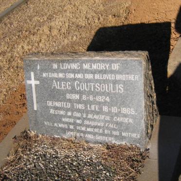 COUTSOULIS Alec 1924-1965