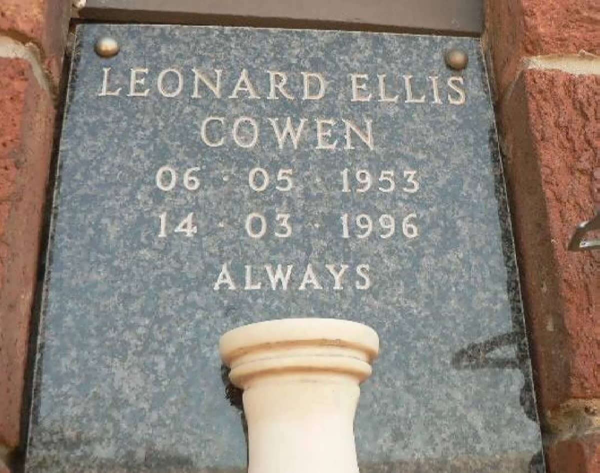 COWEN Leonard Ellis 1953-1996