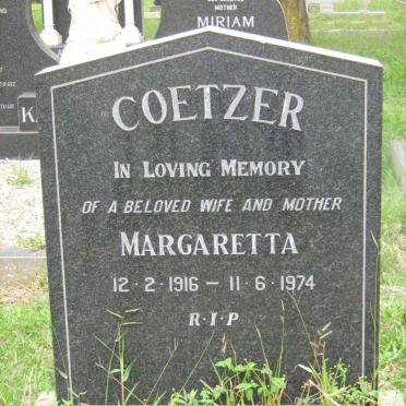 COETZER Margaretta 1916-1974