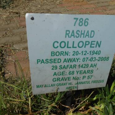 COLLOPEN Rashad 1940-2008