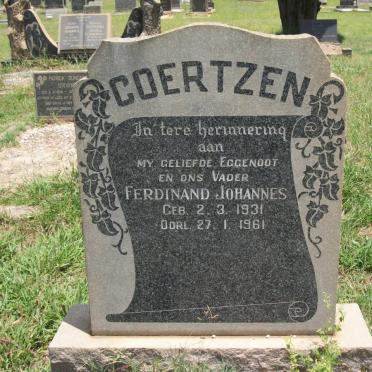 COERTZEN Ferdinand Johannes 1931-1961