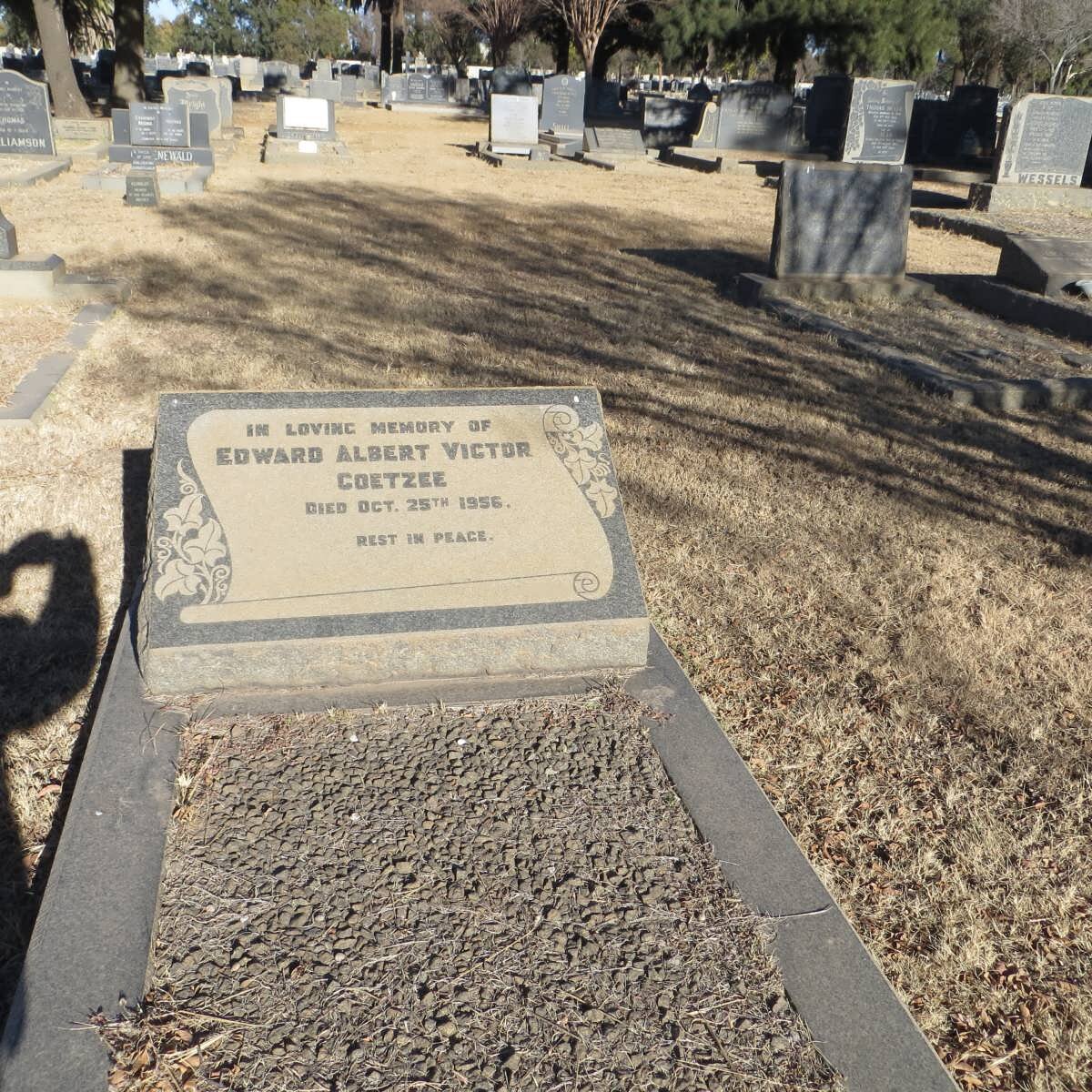 COETZEE Edward Albert Victor -1956