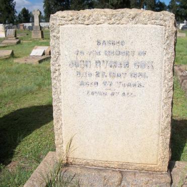 COX John Rymer -1931