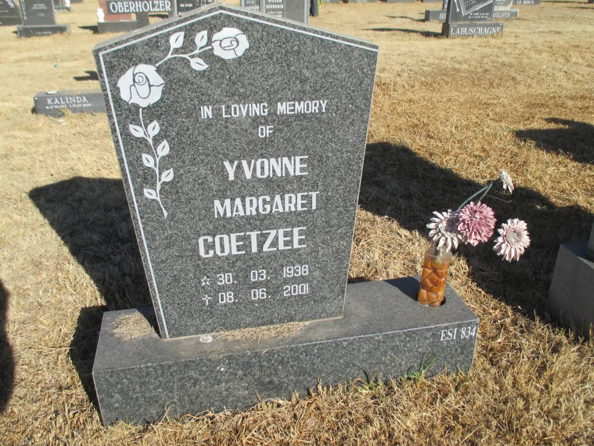 COETZEE Yvonne Margaret 1938-2001