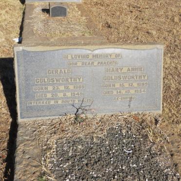 COLDSWORTHY Gerald 1889-1949 &amp; Mary Annie 1889-1954