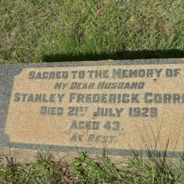 CORRIS Stanley Frederick -1929