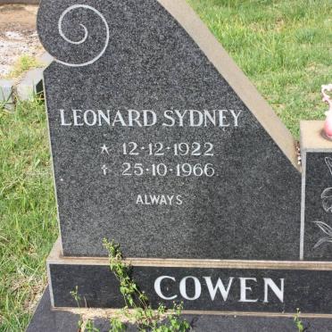 COWEN Leonard Sydney 1922-1966