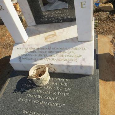 CRESTVAL Peter 1949-2009 &amp; Valerie 1950-2012