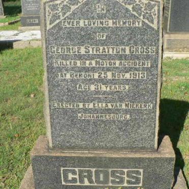 CROSS George Stratton -1913