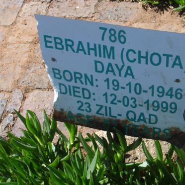 DAYA Ebrahim 1946-1999