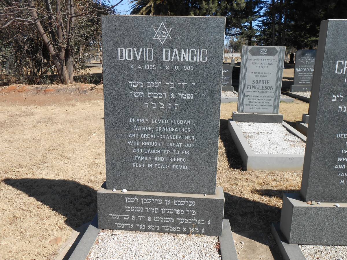 DANCIG Dovid 1895-1989