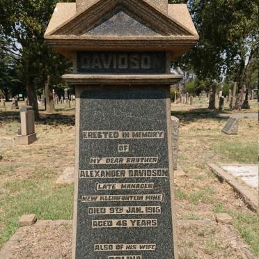 DAVIDSON Alexander -1915 &amp; Colina -1918