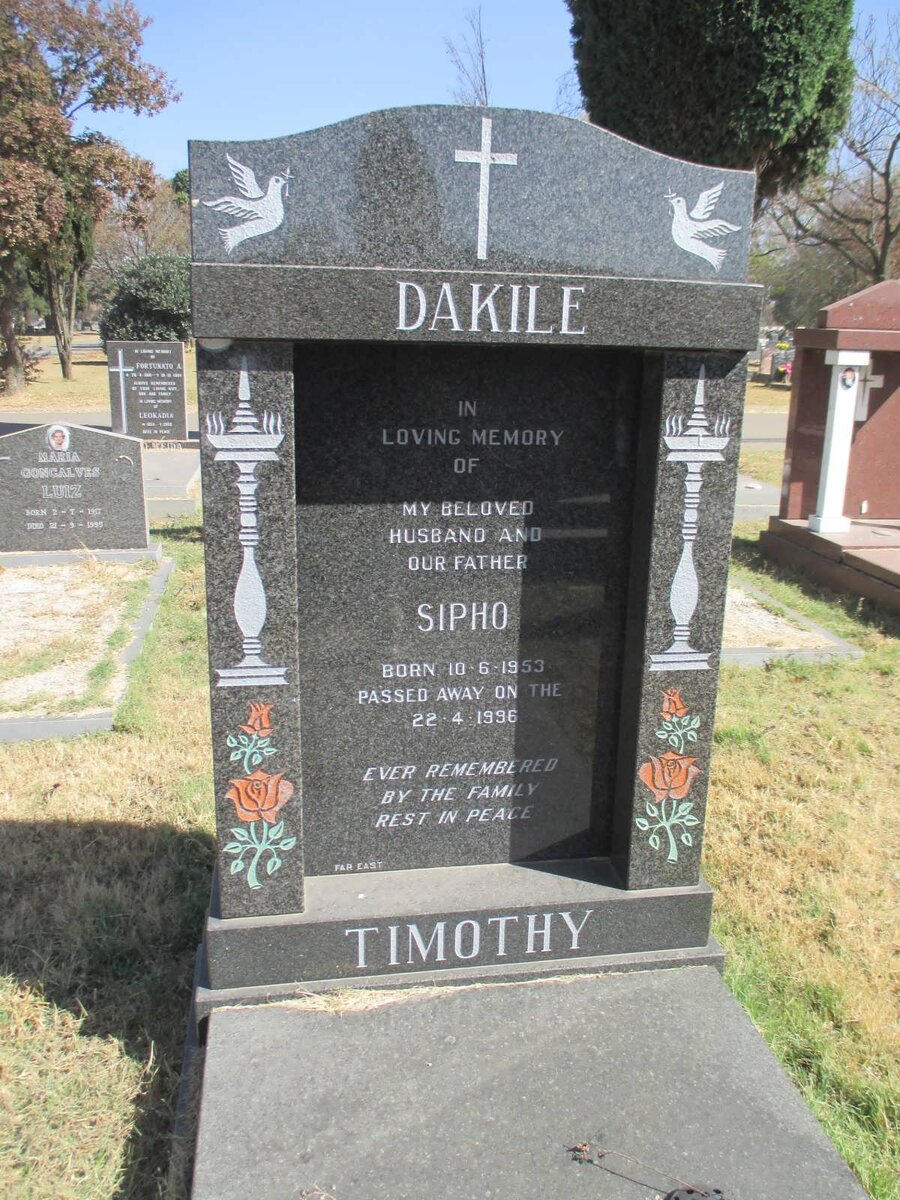 DAKILE Timothy Sipho 1953-1996