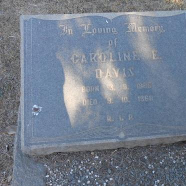 DAVIS Caroline E. 1886-1960