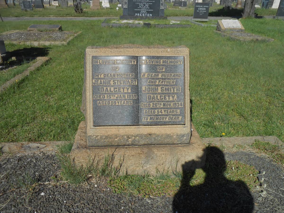 DALGETY John Smith -1934 &amp; Jeanie Stewart -1939