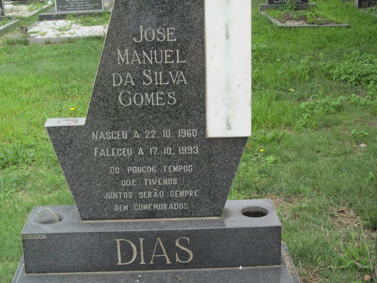DIAS Jose Manuel Da Silva Gomes 1960-1993