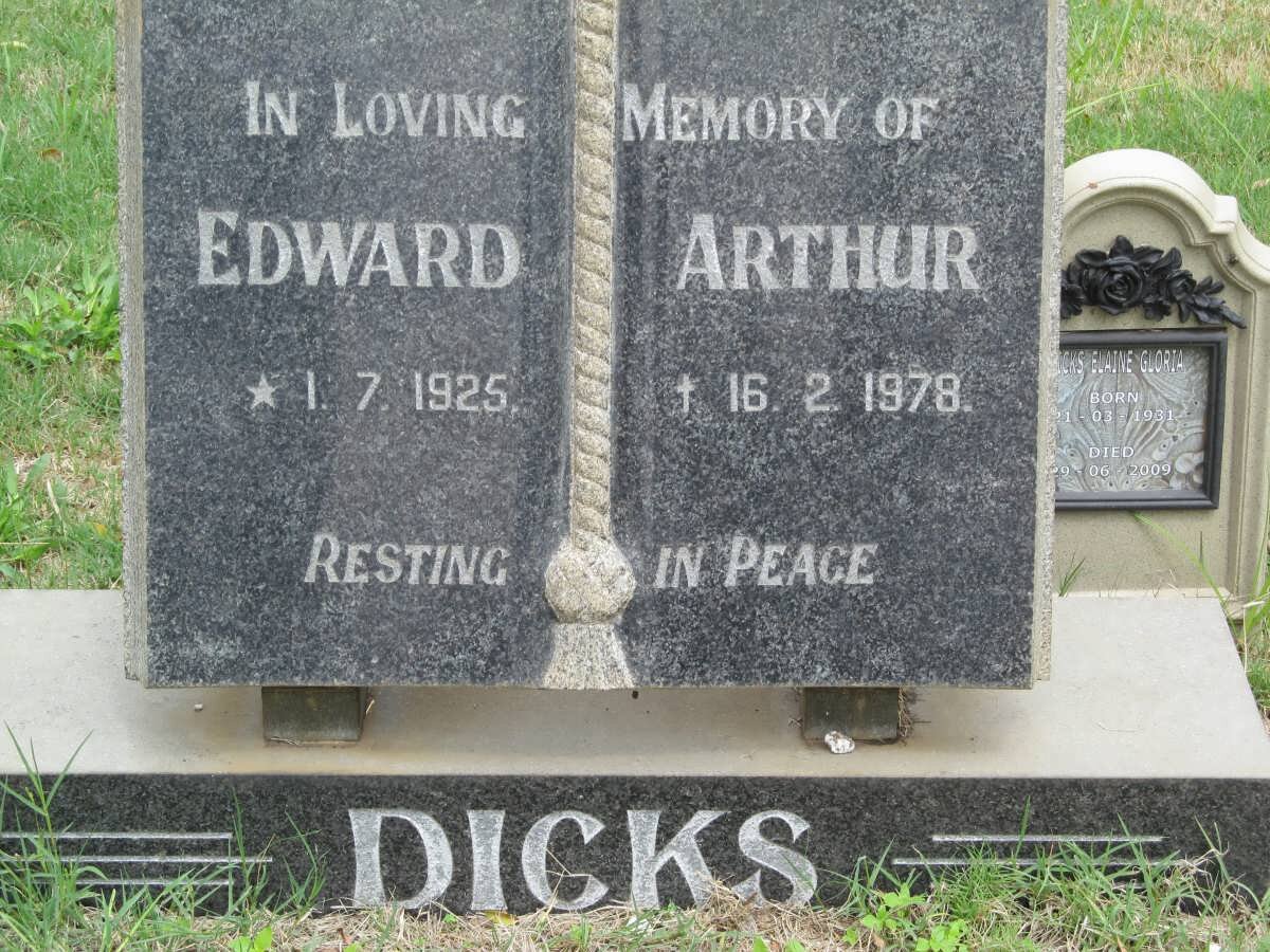 DICKS Edward Arthur 1925-1978