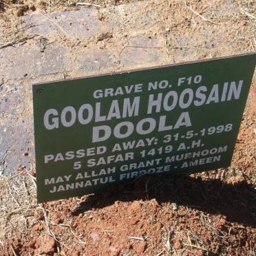 DOOLA Goolam Hoosain -1998
