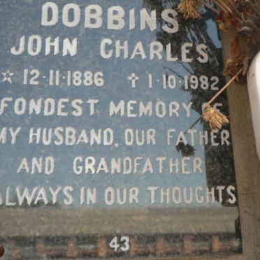DOBBINS John Charles 1886-1982