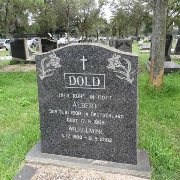DOLD Albert 1896-1969 &amp; Wilhelmine 1908-2002