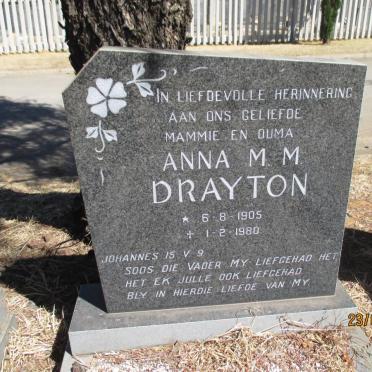 DRAYTON Anna M.M. 1905-1980