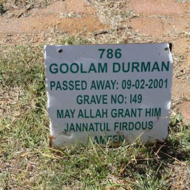 DURMAN Goolam -2001