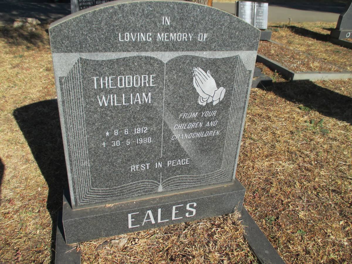 EALES Theodore William 1912-1988
