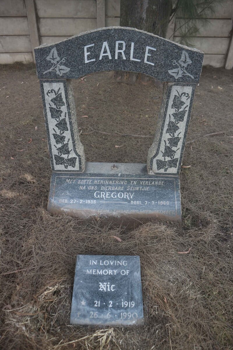 EARLE Gregory 1956-1960 :: Nic ? 1919-1990