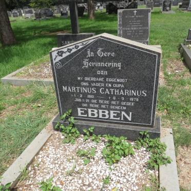 EBBEN Martinus Catharinus 1910-1979